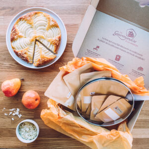 box de pâtisserie tarte bourdaloue aux poires