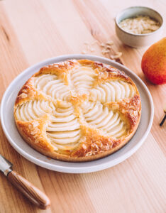 tarte aux poires fondantes et aux amandes