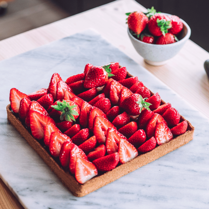 tarte aux fraises sans gluten