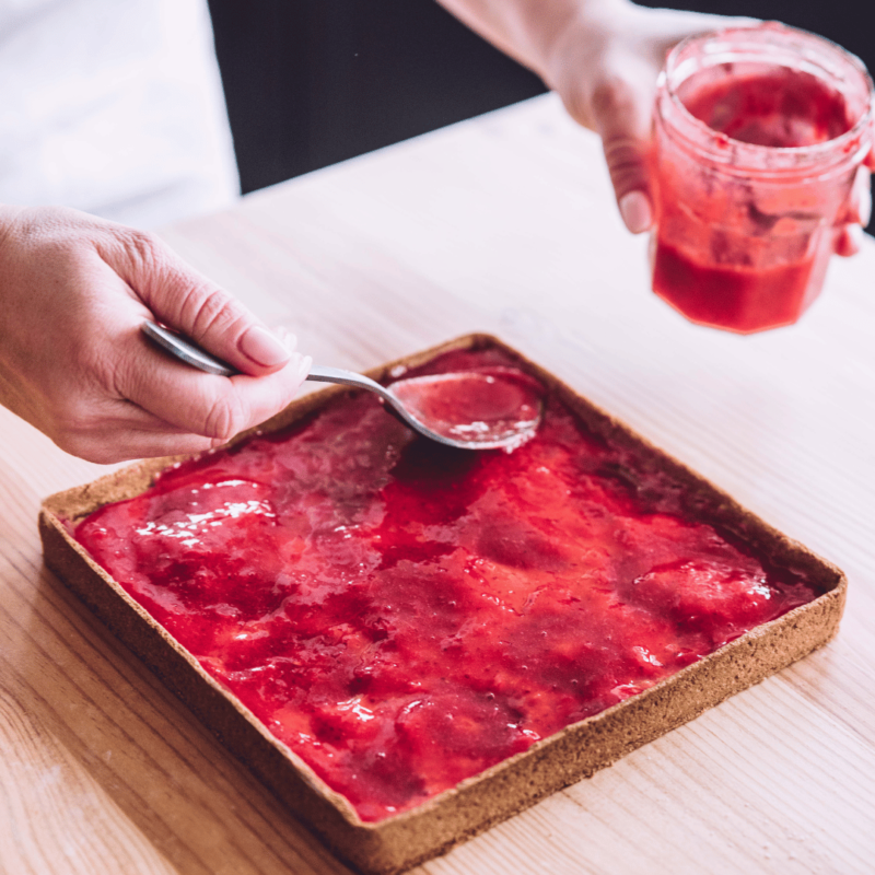 confit de fraises peu sucré